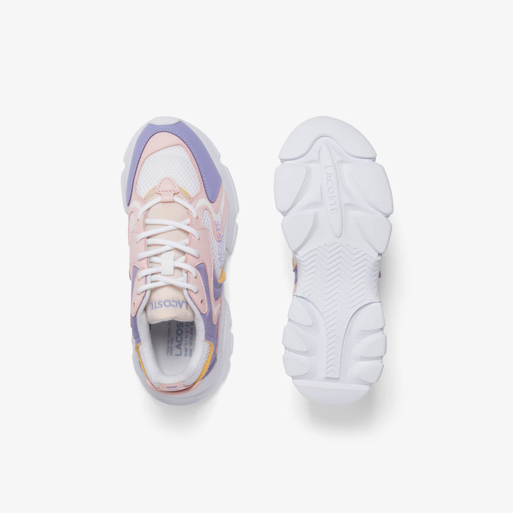 Tenis Lacoste L003 Neo Rosa Claro / Blanco Niño