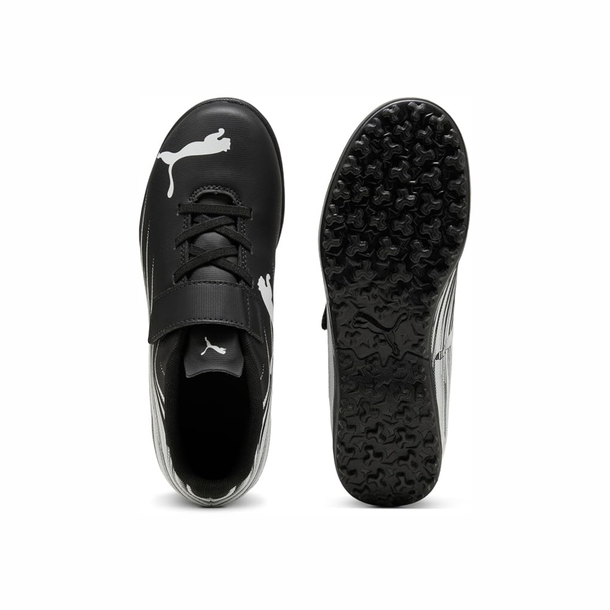 Tenis de Fútbol Puma ATTACANTO II TT V Negro / Blanco Niño