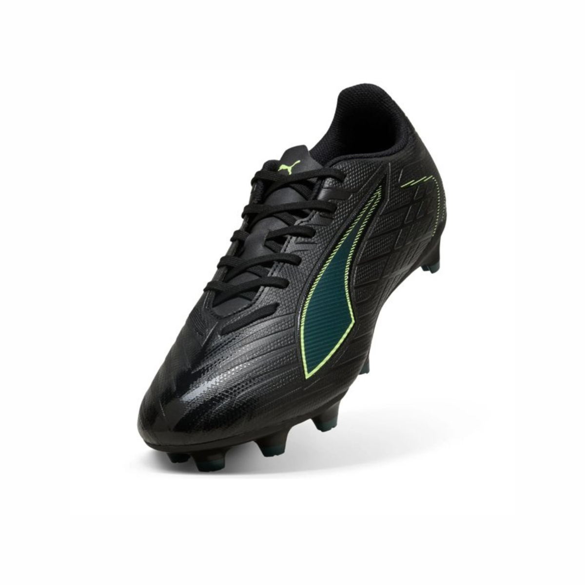 Tenis de Fútbol Puma ULTRA 6 PLAY FG/AG Negro / Verde Hombre