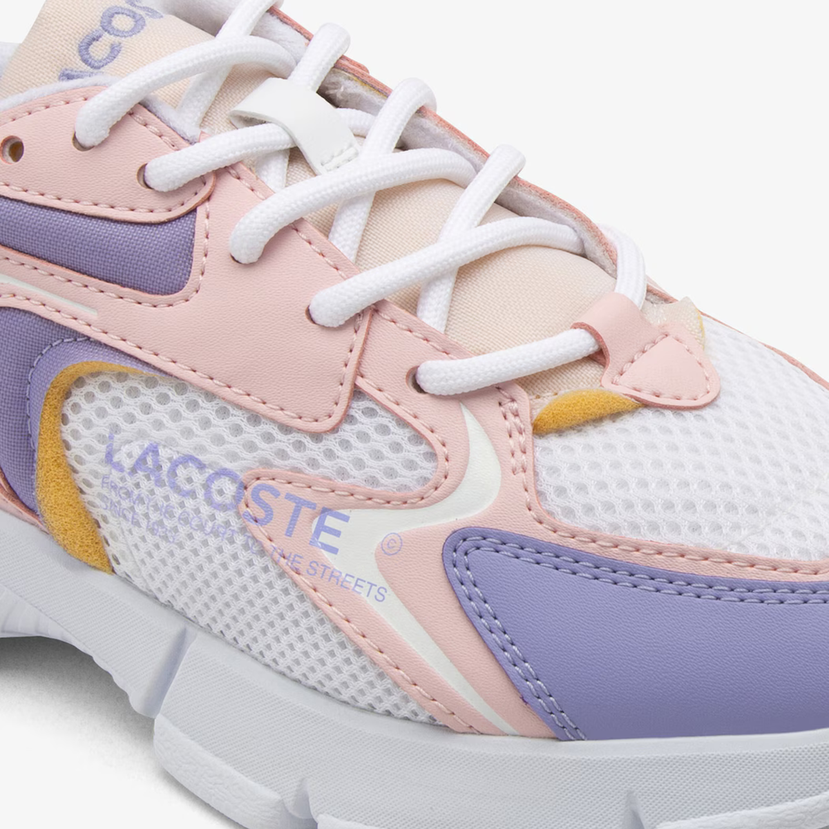 Tenis Lacoste L003 Neo Rosa Claro / Blanco Niño