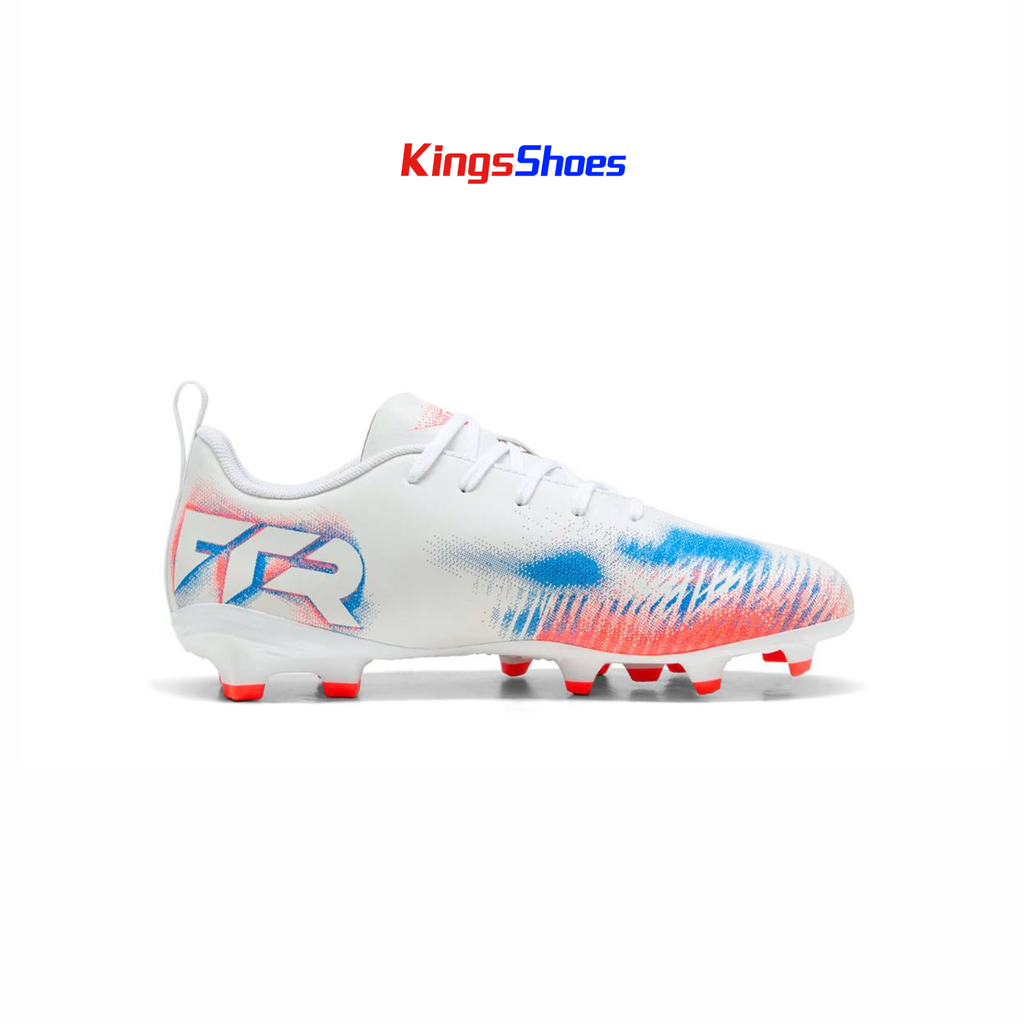 Tenis de Fútbol Puma FUTURE 8 PLAY FG/AG Blanco / Negro / Rojo Niño
