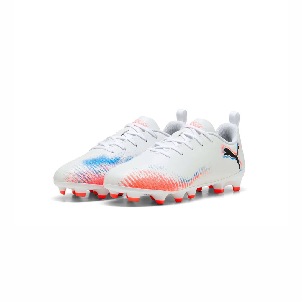 Tenis de Fútbol Puma FUTURE 8 PLAY FG/AG Blanco / Negro / Rojo Niño