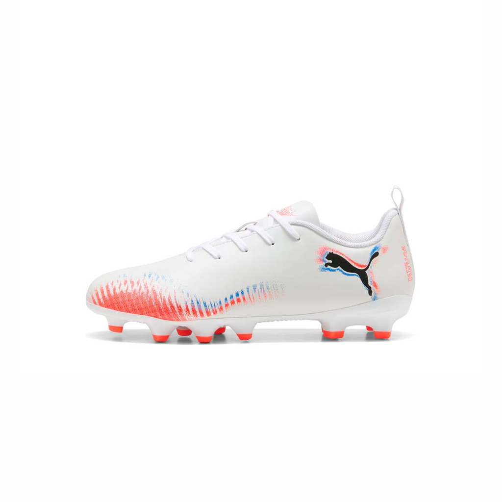 Tenis de Fútbol Puma FUTURE 8 PLAY FG/AG Blanco / Negro / Rojo Niño
