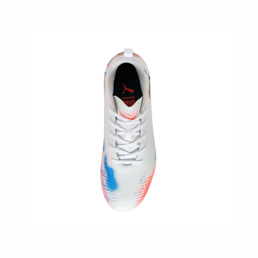 Tenis de Fútbol Puma FUTURE 8 PLAY FG/AG Blanco / Negro / Rojo Niño