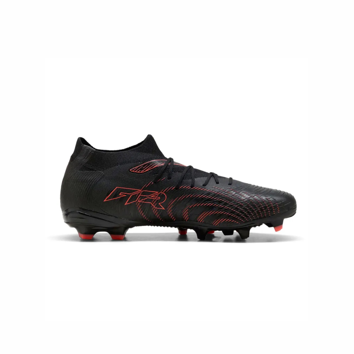 Tenis de Fútbol Puma FUTURE 9 MATCH FG/AG Negro / Rojo / Gris Hombre