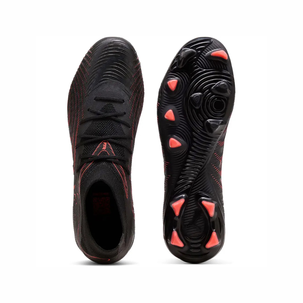 Tenis de Fútbol Puma FUTURE 9 MATCH FG/AG Negro / Rojo / Gris Hombre