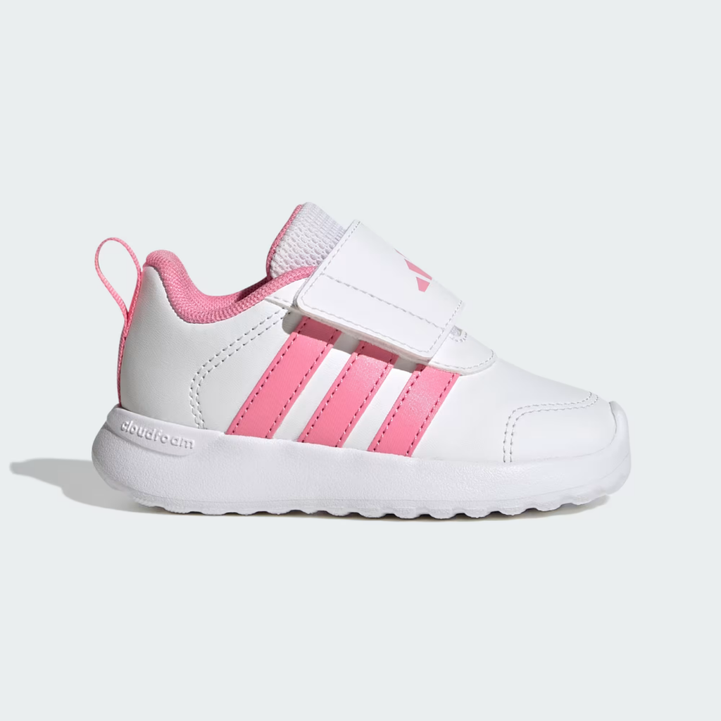 Tenis Adidas VL Move para Bebé ⎮ Blanco con rosa
