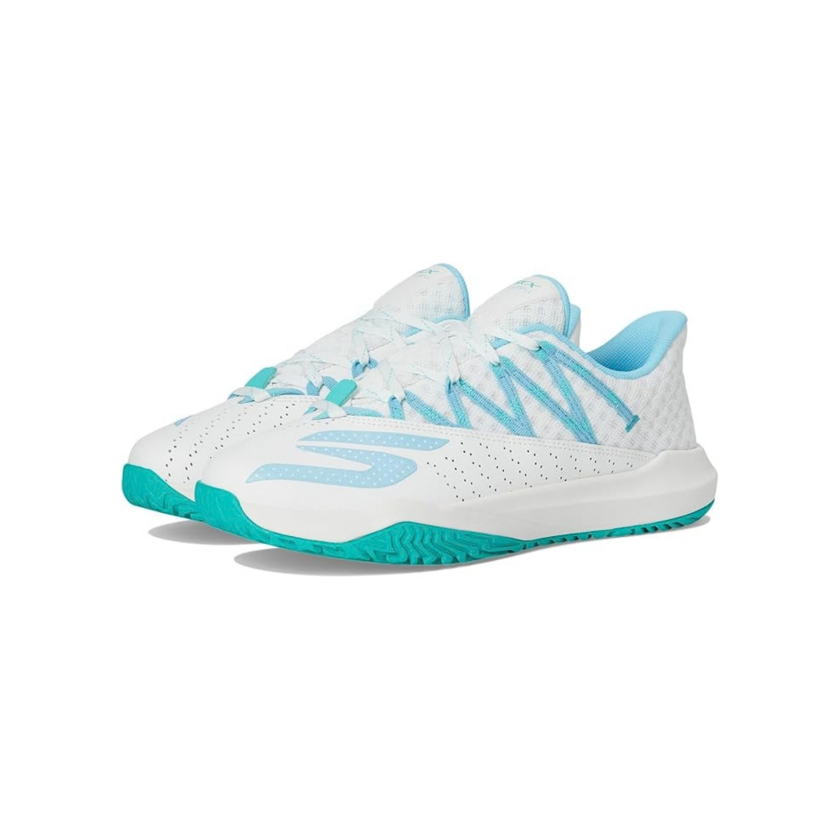 Tenis Skechers Viper Court Rally / Blanco Azul Mujer