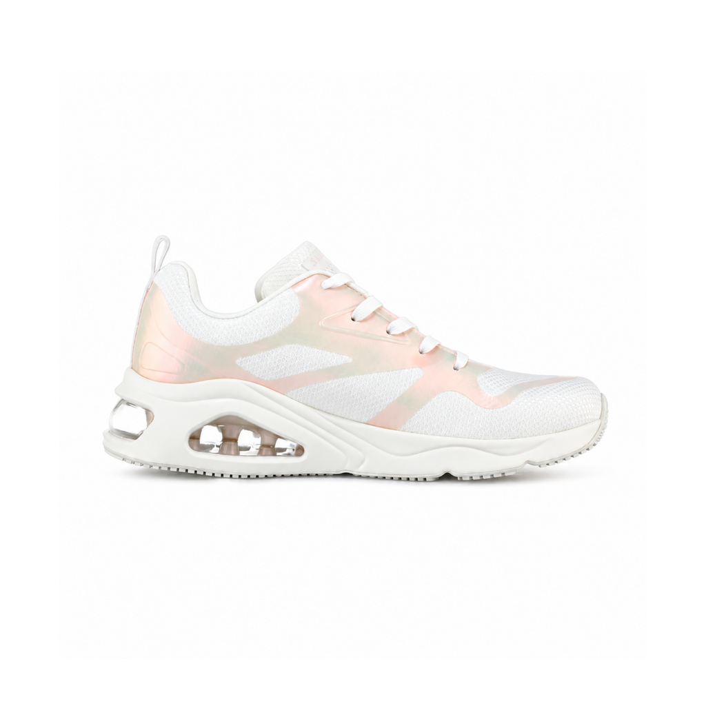 Tenis Skechers Tres-Air Uno Shimmer N' Glow / Blanco Mujer
