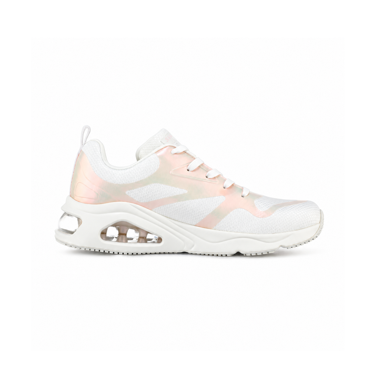 Tenis Skechers Tres-Air Uno Shimmer N' Glow / Blanco Mujer