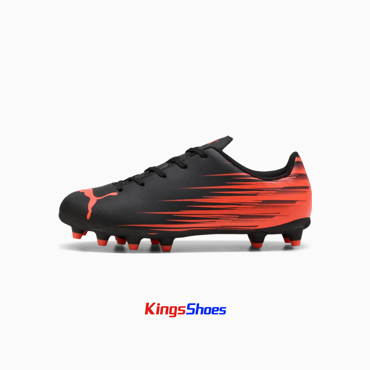 Tenis de Fútbol Puma ATTACANTO II TT Negro / Rojo Niño