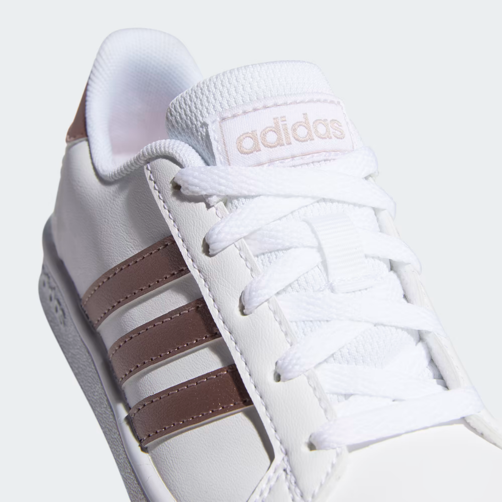 Tenis Adidas Grand Court ⎮ Blanco con cobre