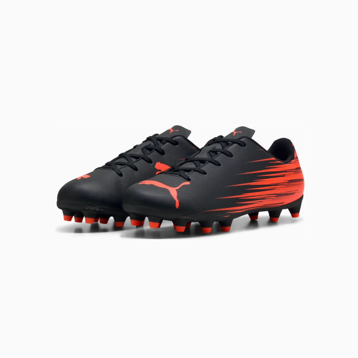 Tenis de Fútbol Puma ATTACANTO II TT Negro / Rojo Niño