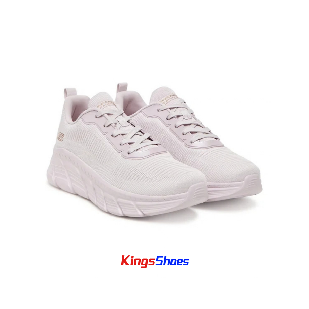 Tenis Skechers BOBS Sport B Flex Hi Flying / Hi Rosa Claro Mujer