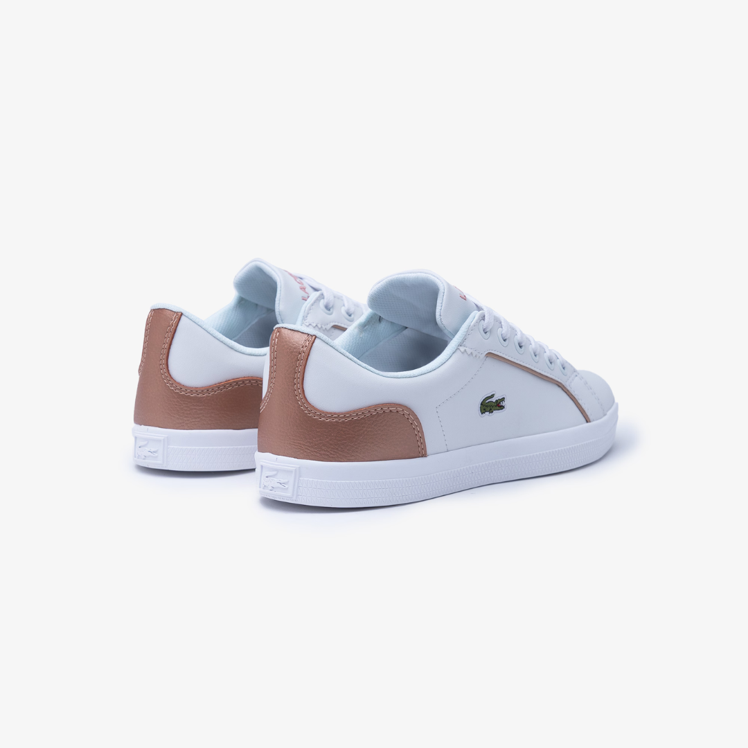 Tenis Lacoste Lerond para Niña - Blanco con rosa