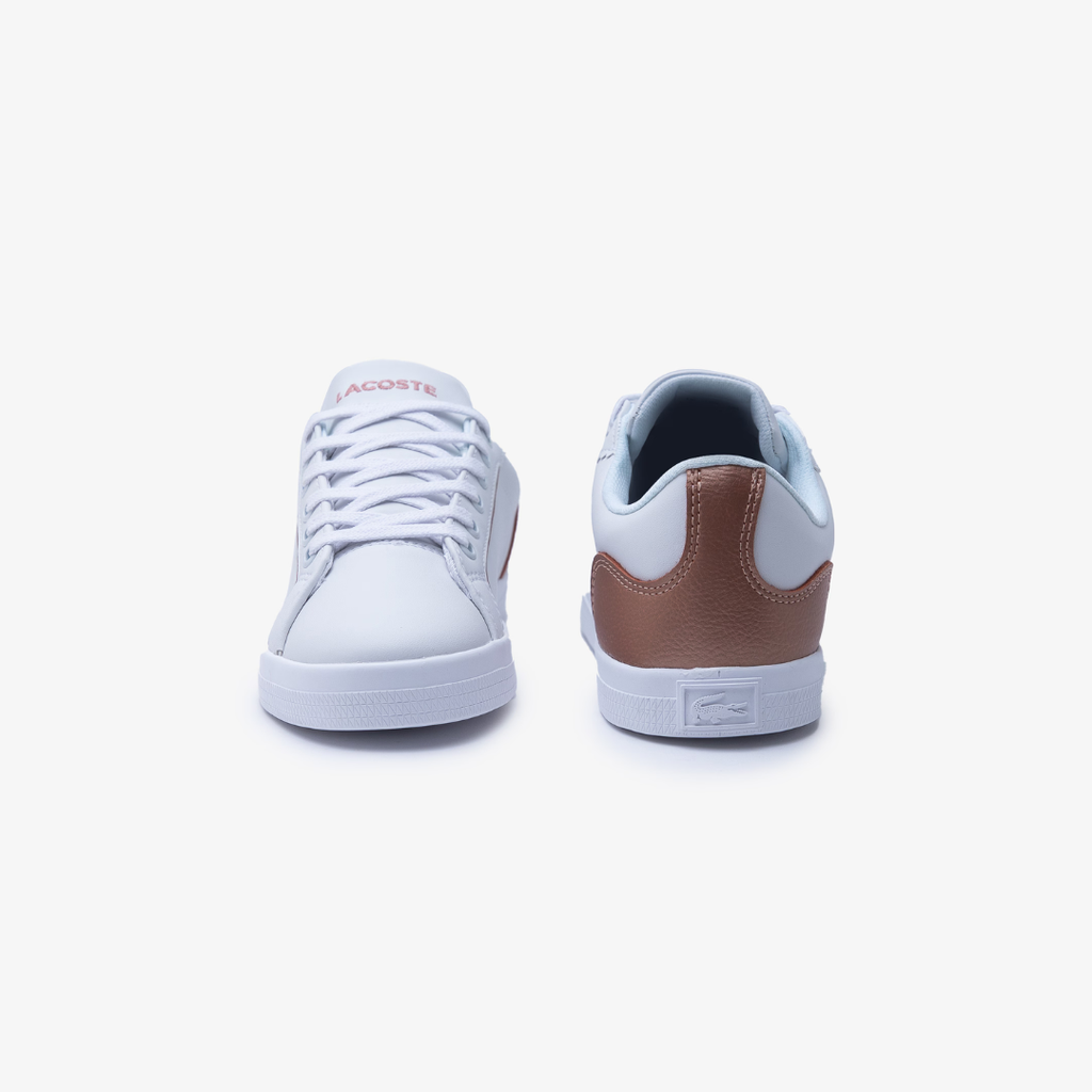 Tenis Lacoste Lerond para Niña - Blanco con rosa