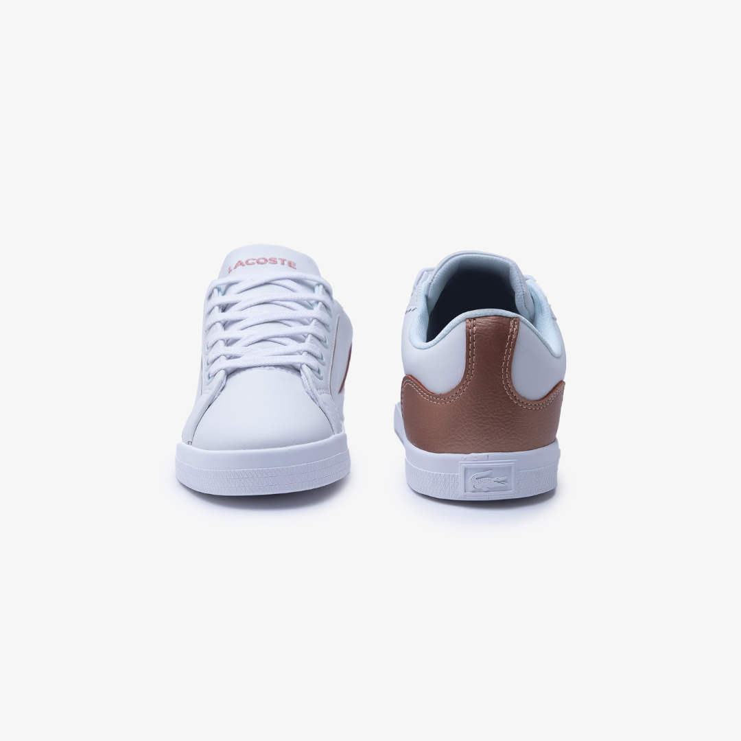 Tenis Lacoste Lerond para Niña - Blanco con rosa