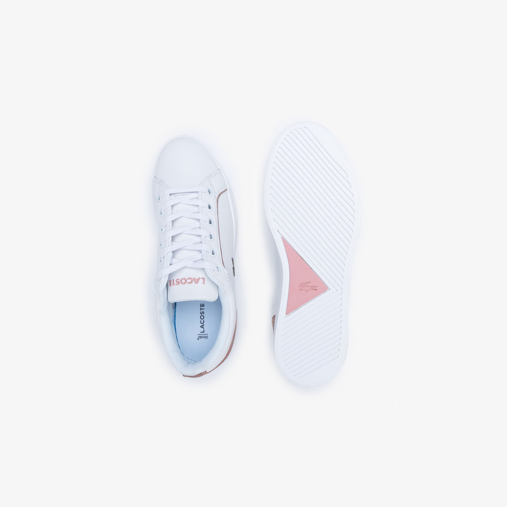 Tenis Lacoste Lerond para Niña - Blanco con rosa