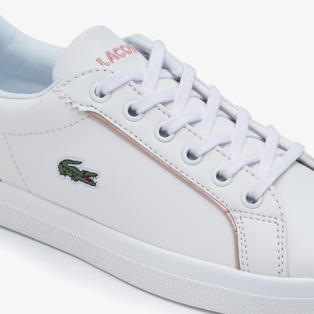 Tenis Lacoste Lerond para Niña - Blanco con rosa