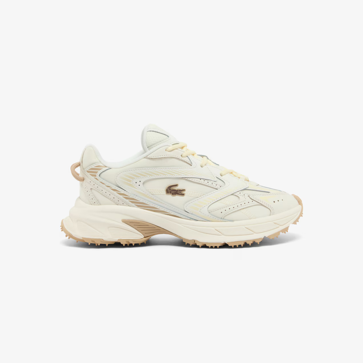 Tenis Lacoste L003 Neo Shot Off White / Light Brown Hombre
