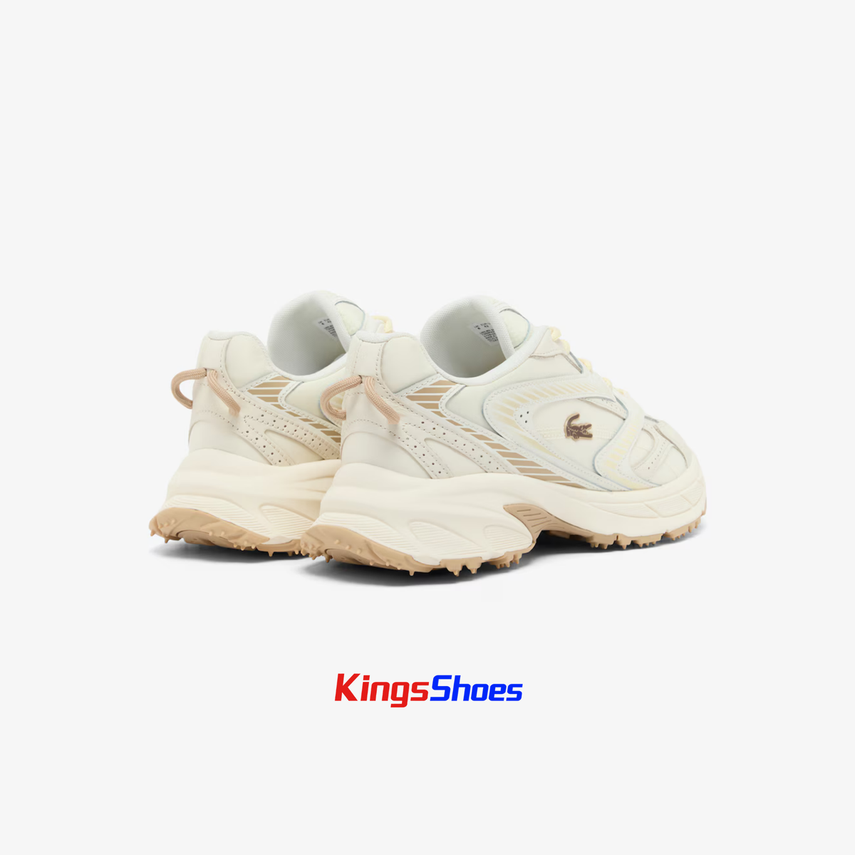 Tenis Lacoste L003 Neo Shot Off White / Light Brown Hombre