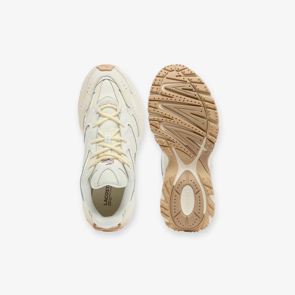 Tenis Lacoste L003 Neo Shot Off White / Light Brown Hombre