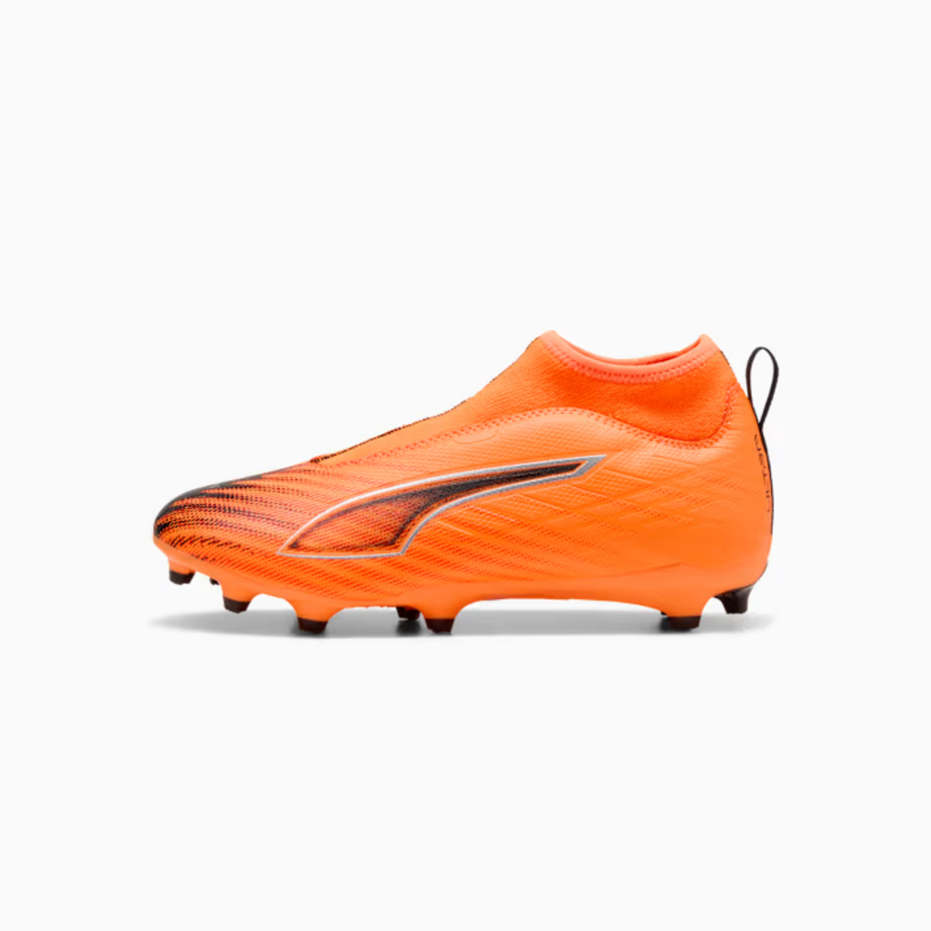 Tenis de Fútbol Puma ULTRA 6 MATCH+ LL FG/AG Naranja Niño