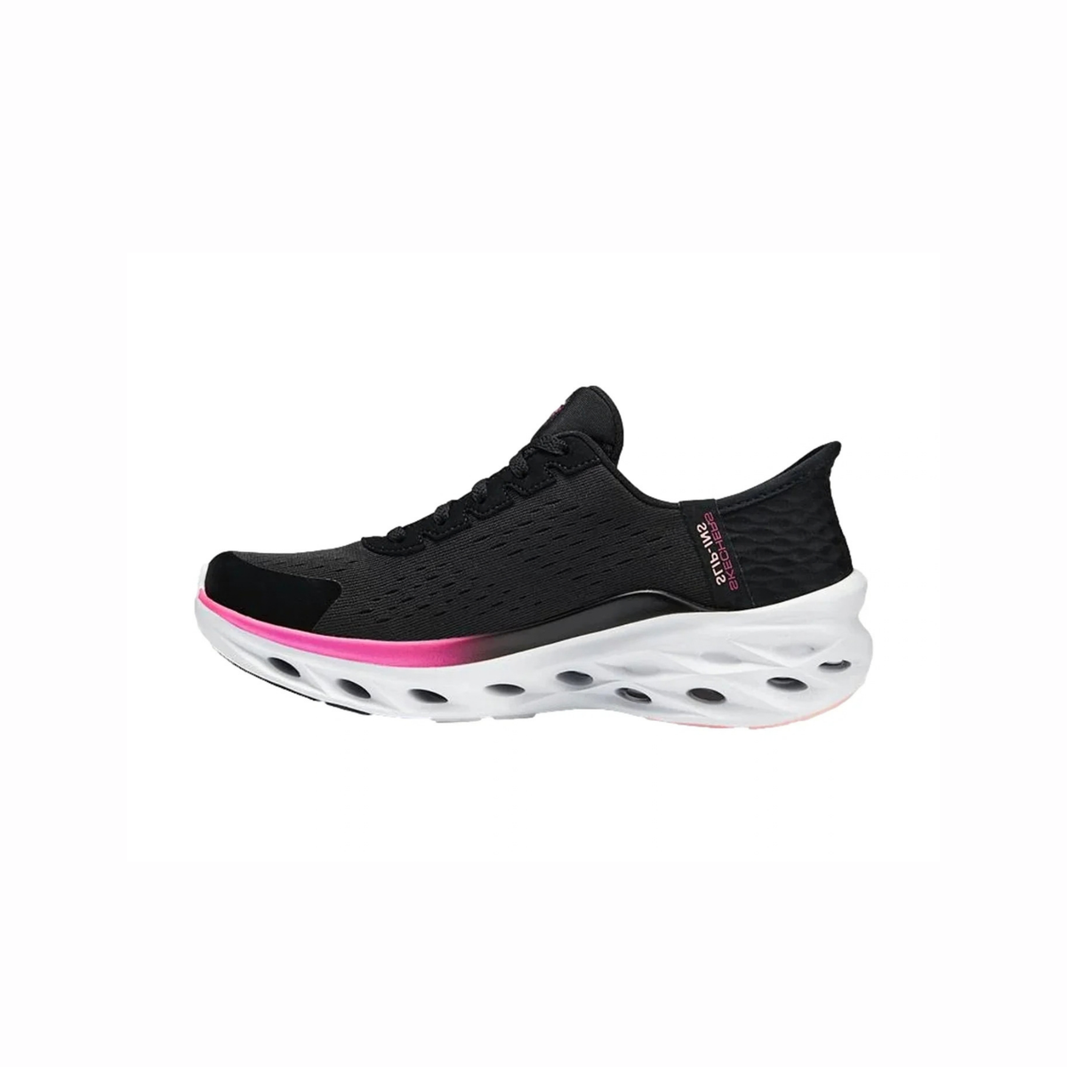 Tenis Skechers Slip-ins Glide-Step Swift / Negro Rosa Mujer