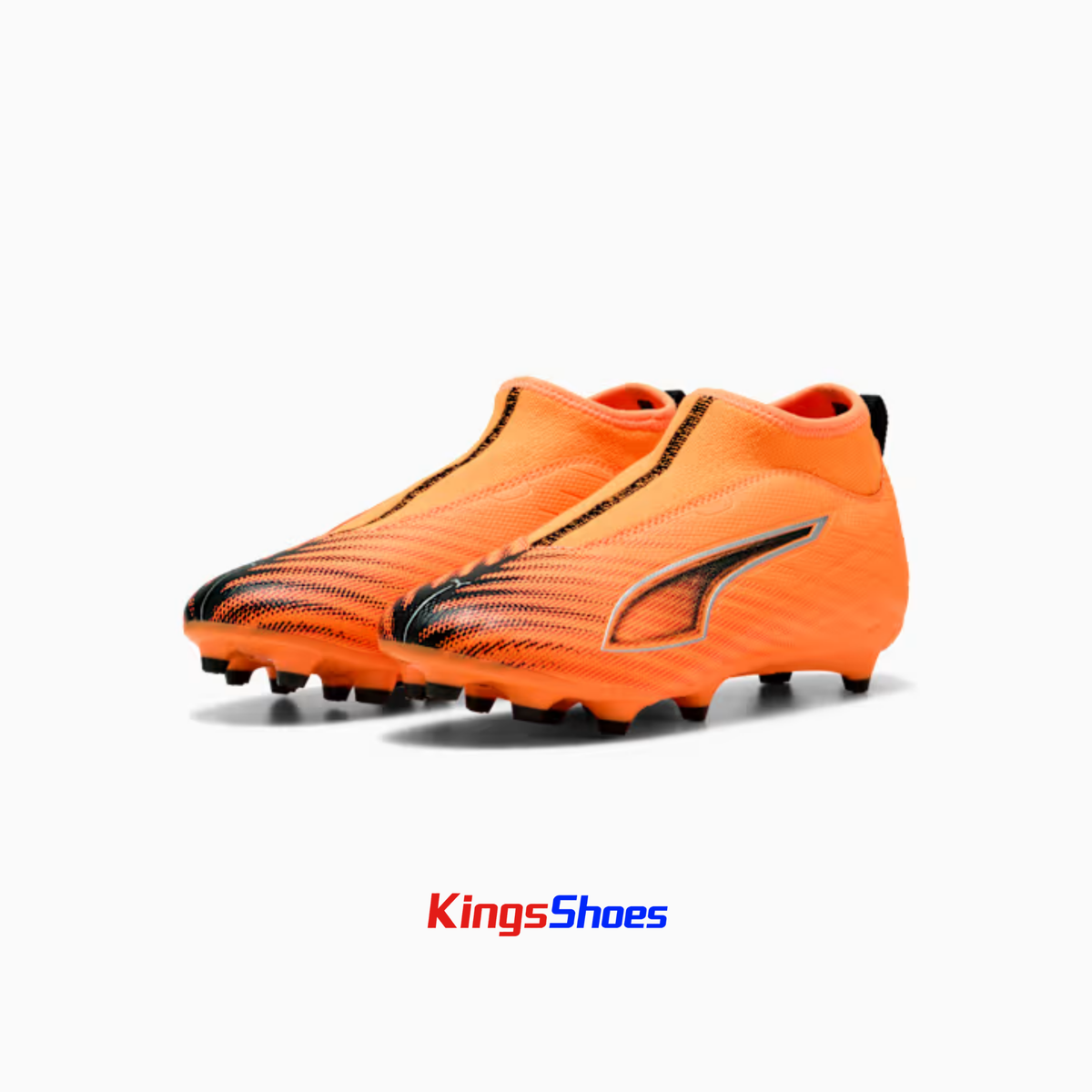 Tenis de Fútbol Puma ULTRA 6 MATCH+ LL FG/AG Naranja Niño