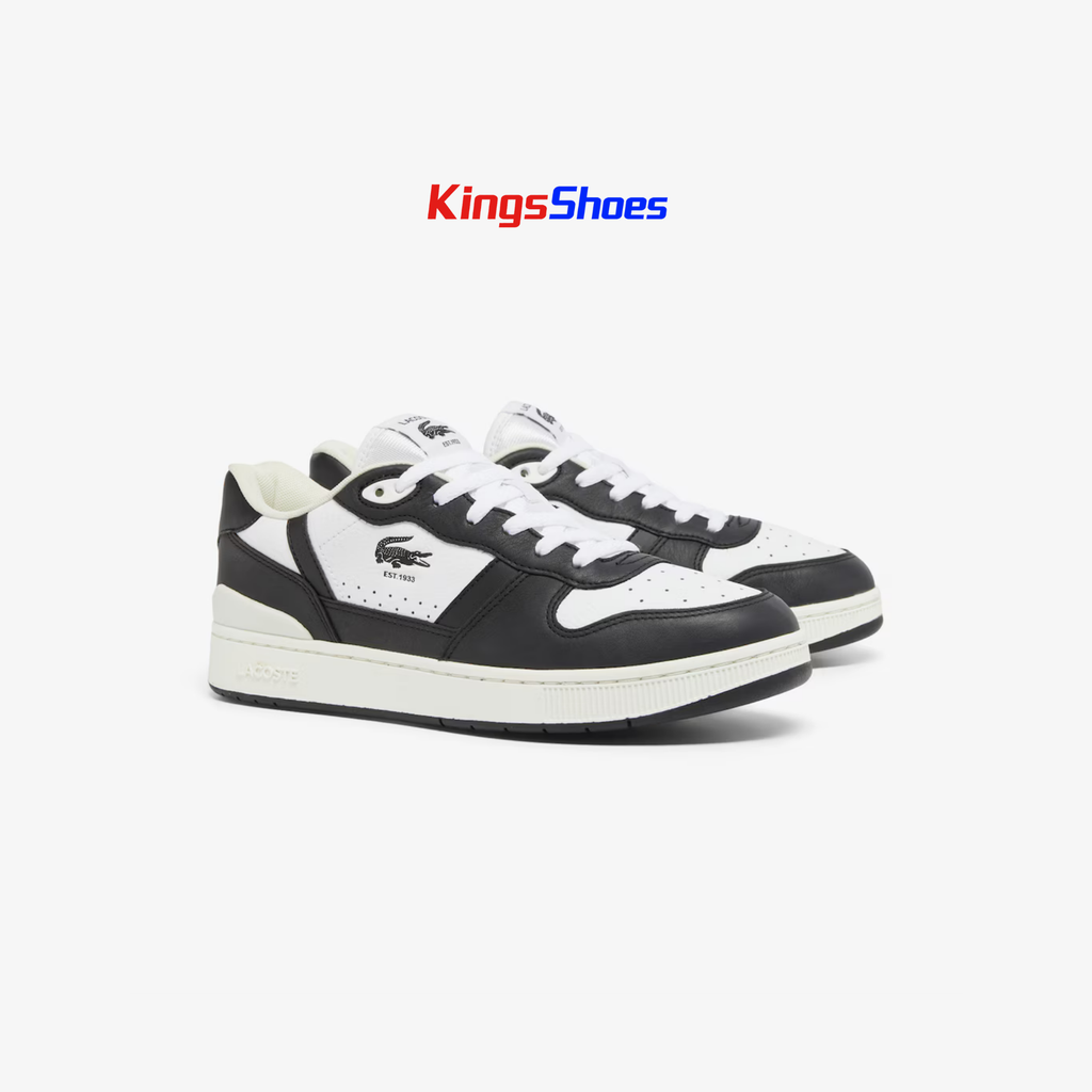 Tenis Lacoste T-Clip Set Blanco / Negro Hombre