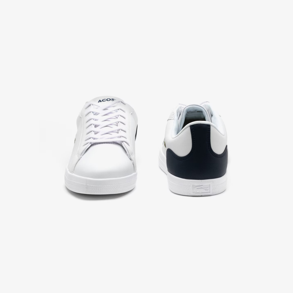 Tenis Lacoste Lerond Blanco / Azul Marino Hombre