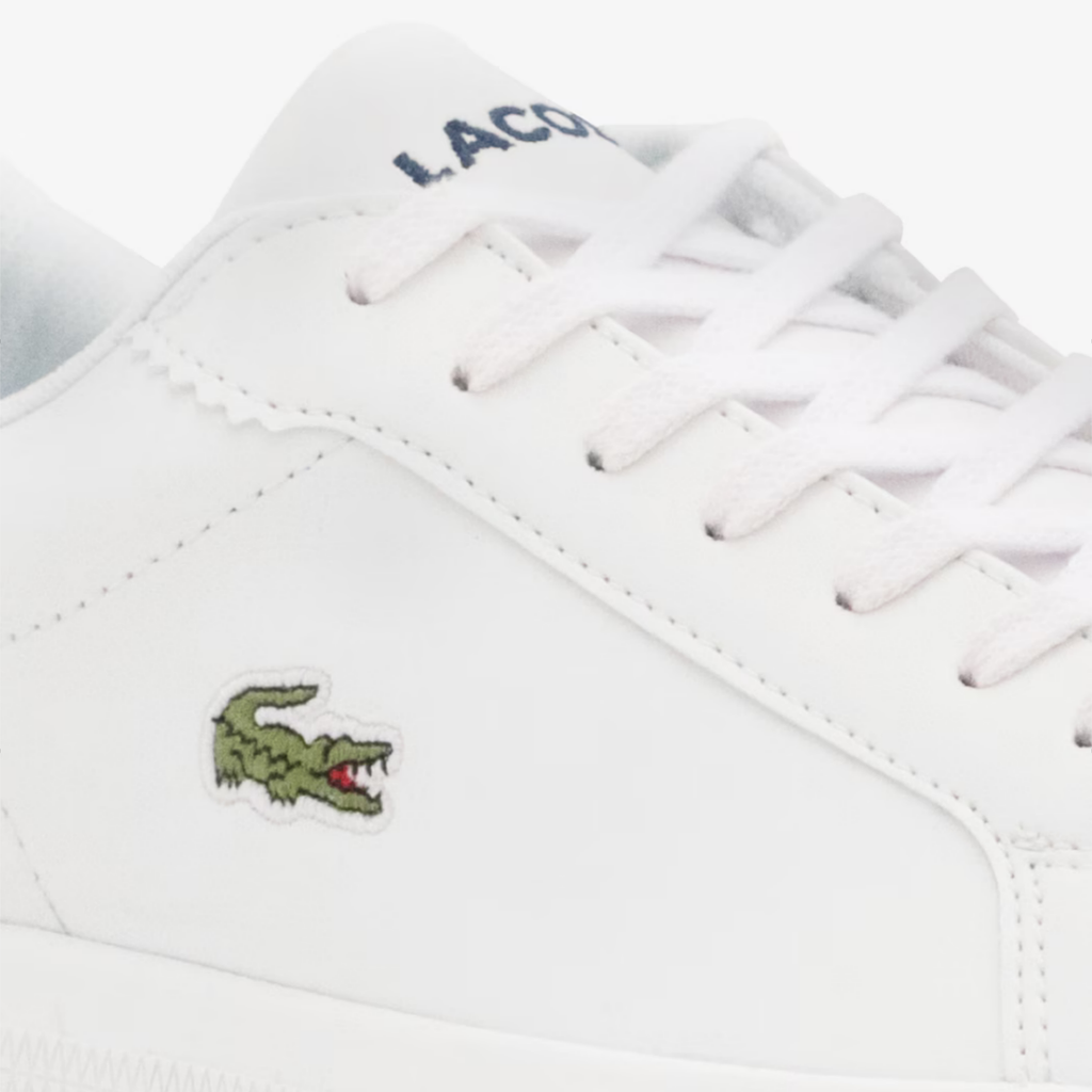 Tenis Lacoste Lerond Blanco / Azul Marino Hombre