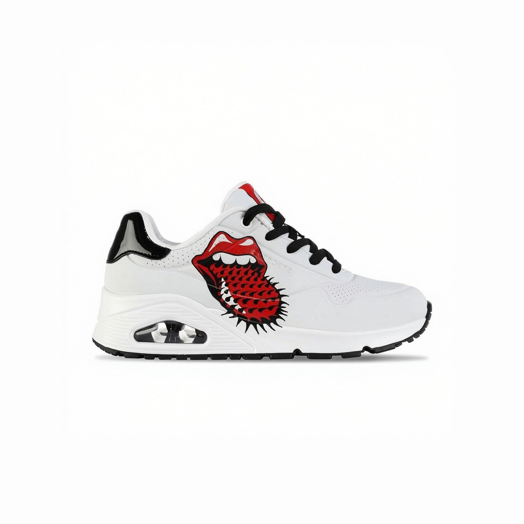 Tenis Skechers x The Rolling Stones Uno Single / Blanco