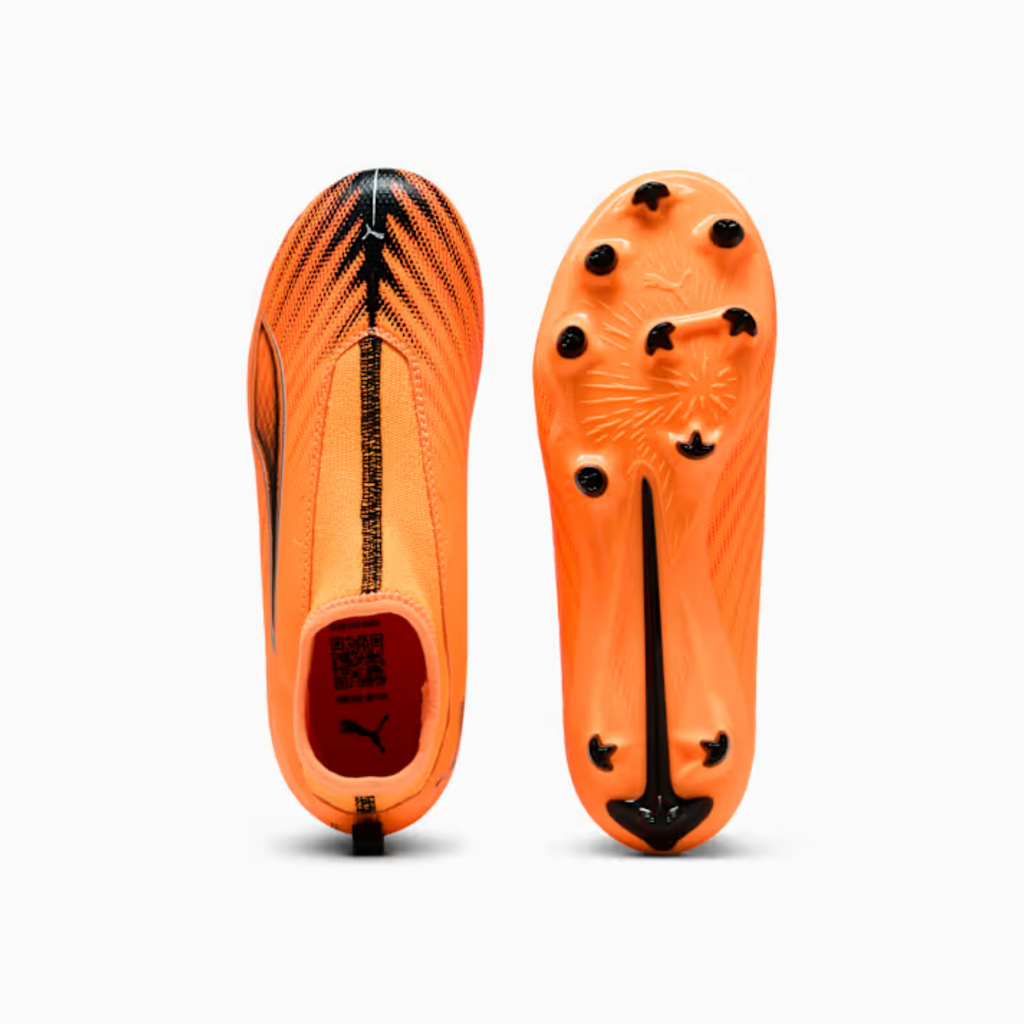 Tenis de Fútbol Puma ULTRA 6 MATCH+ LL FG/AG Naranja Niño