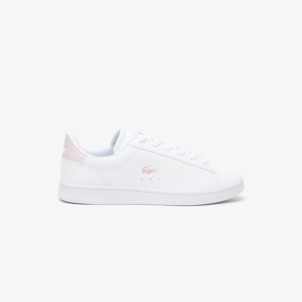 Tenis Lacoste Carnaby Set Blanco / Rosa Claro Niño