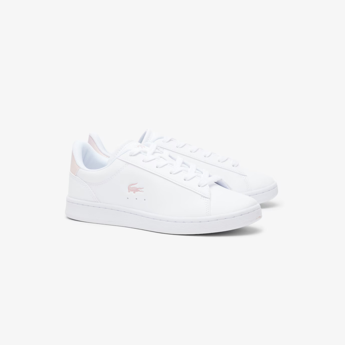 Tenis Lacoste Carnaby Set Blanco / Rosa Claro Niño
