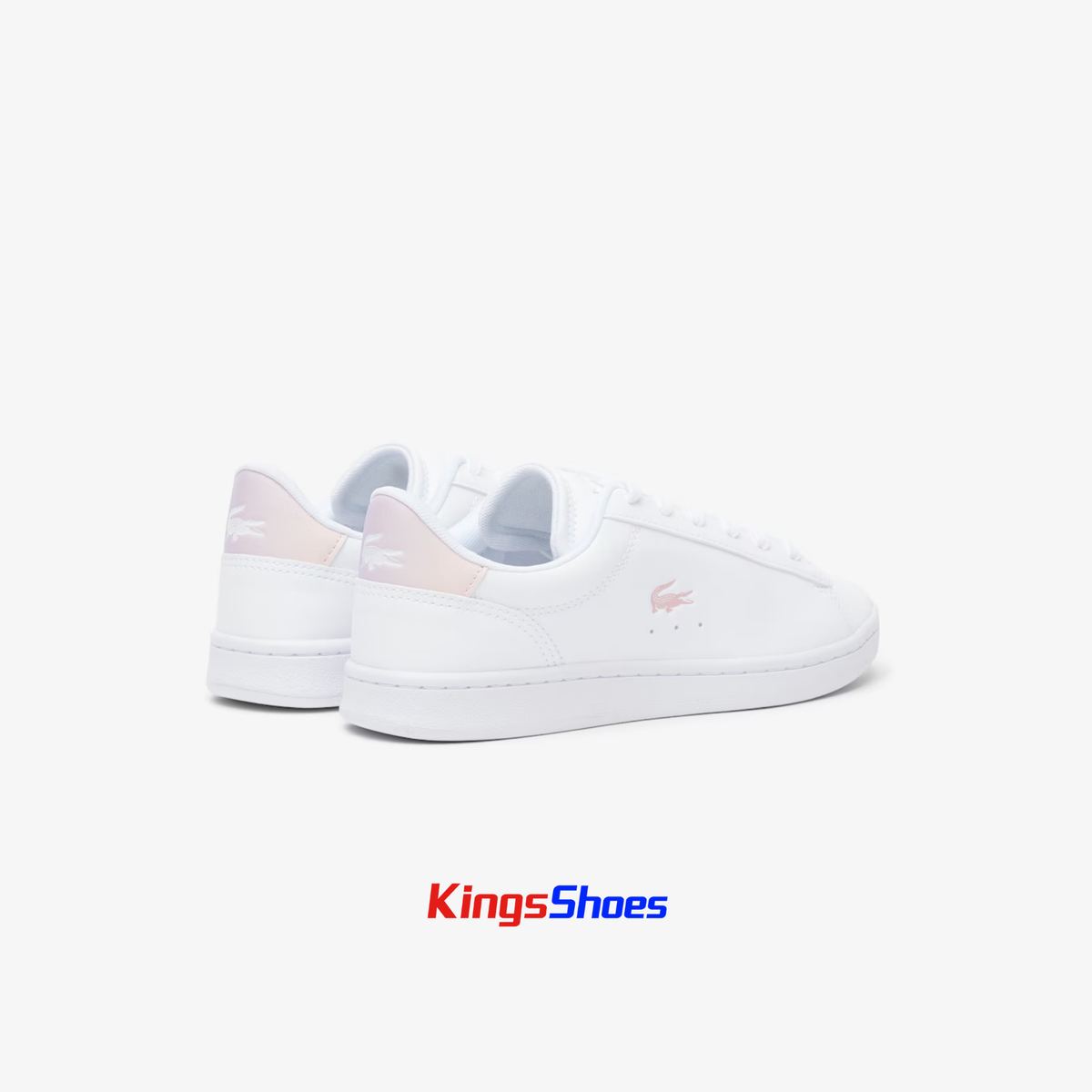 Tenis Lacoste Carnaby Set Blanco / Rosa Claro Niño