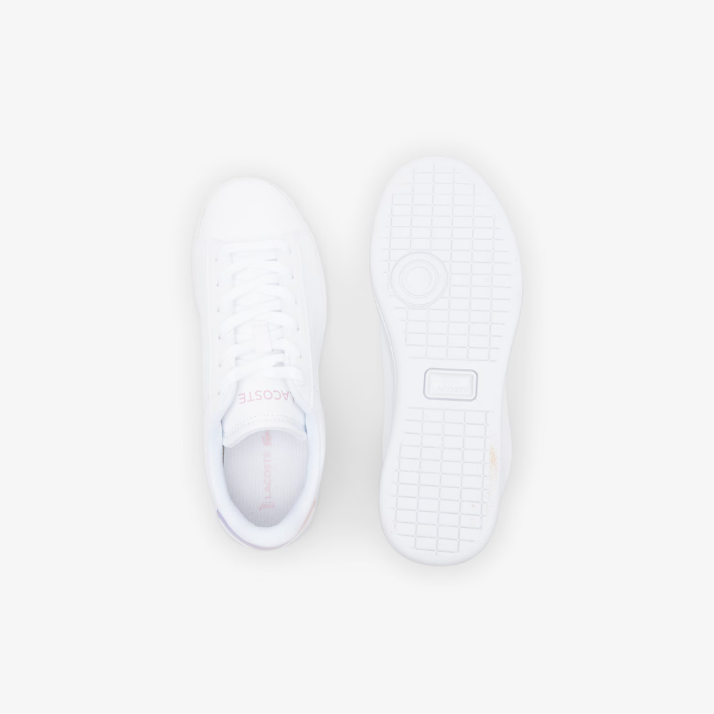 Tenis Lacoste Carnaby Set Blanco / Rosa Claro Niño