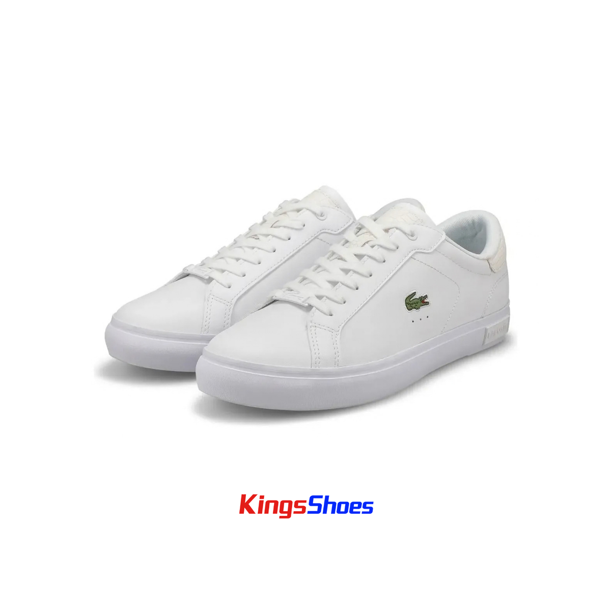 Tenis Lacoste Powercourt Blanco / Blanco Hueso Niño