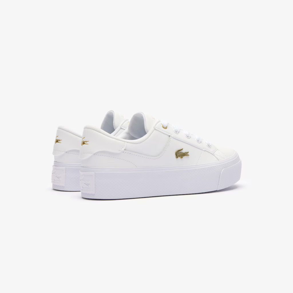 Tenis Lacoste Ziane Platform Blanco / Dorado Mujer