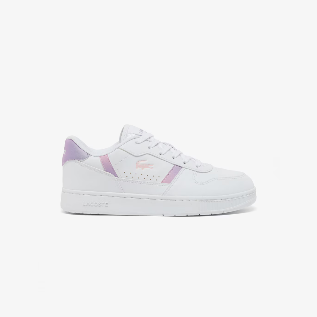 Tenis Lacoste T-Clip Set Blanco / Rosa Claro Niño