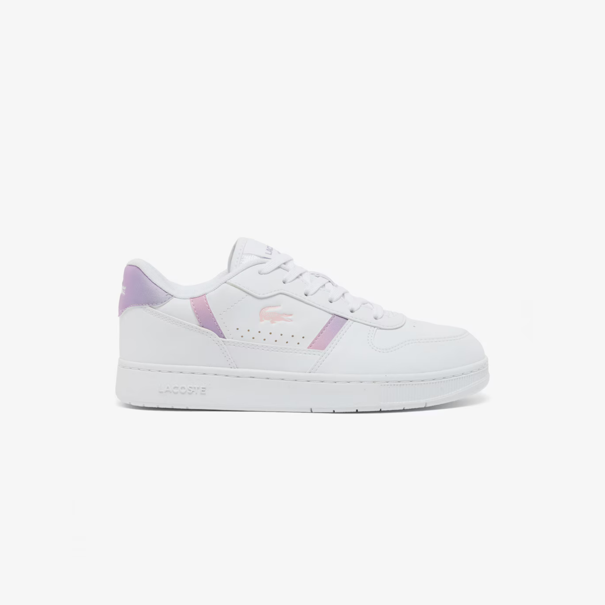 Tenis Lacoste T-Clip Set Blanco / Rosa Claro Niño
