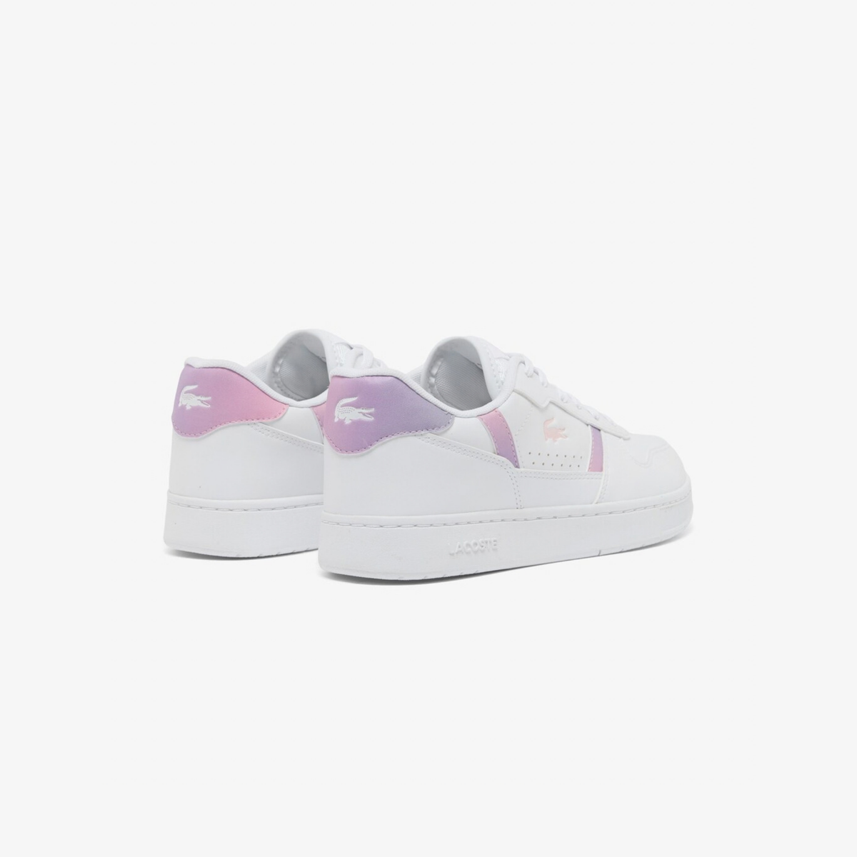 Tenis Lacoste T-Clip Set Blanco / Rosa Claro Niño