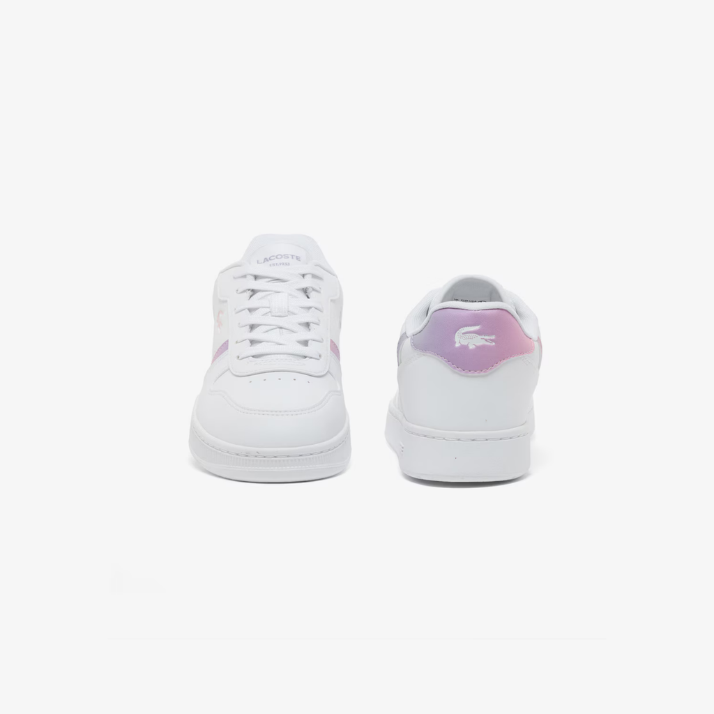 Tenis Lacoste T-Clip Set Blanco / Rosa Claro Niño