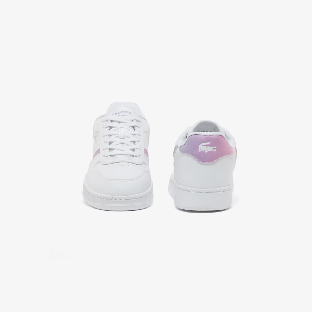 Tenis Lacoste T-Clip Set Blanco / Rosa Claro Niño