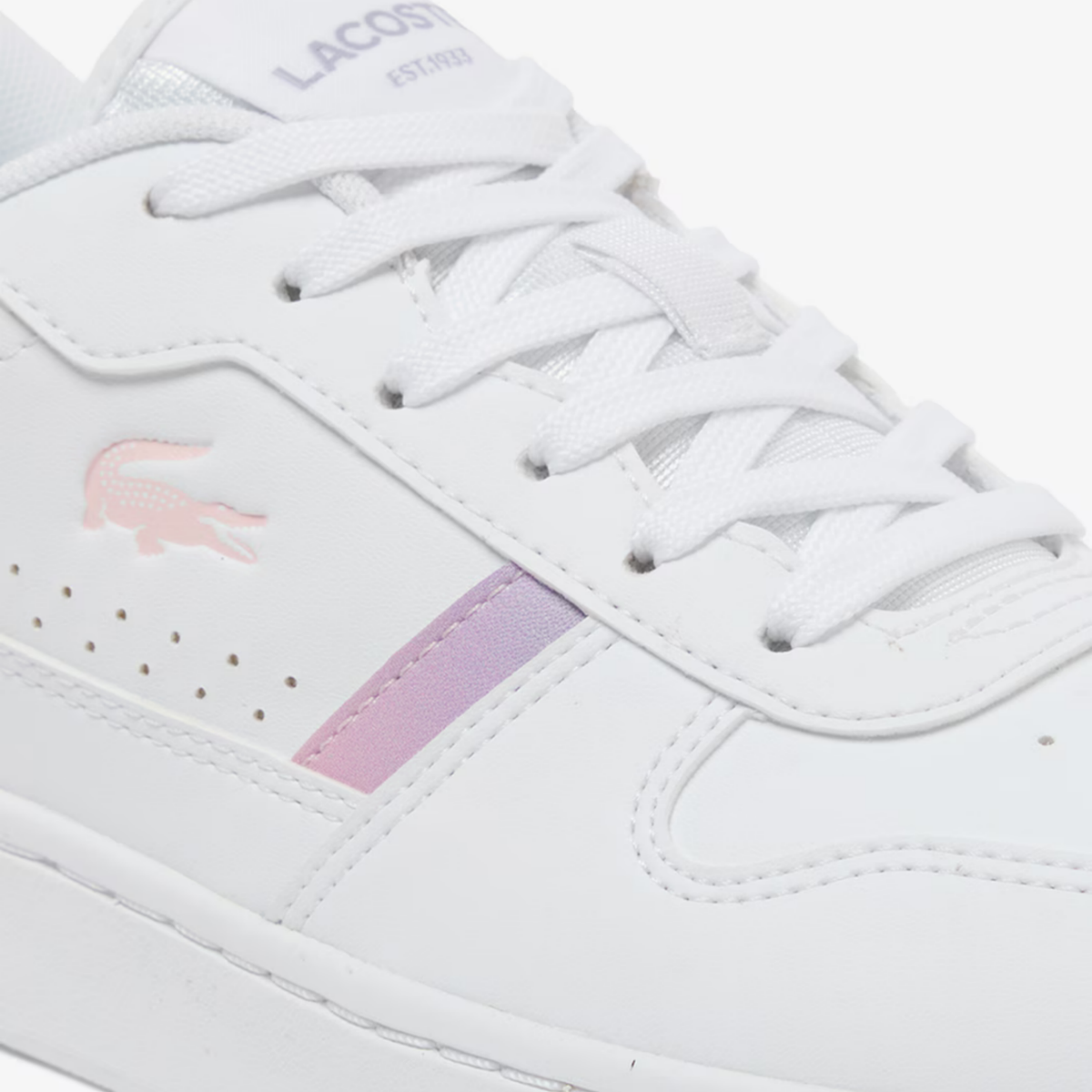 Tenis Lacoste T-Clip Set Blanco / Rosa Claro Niño