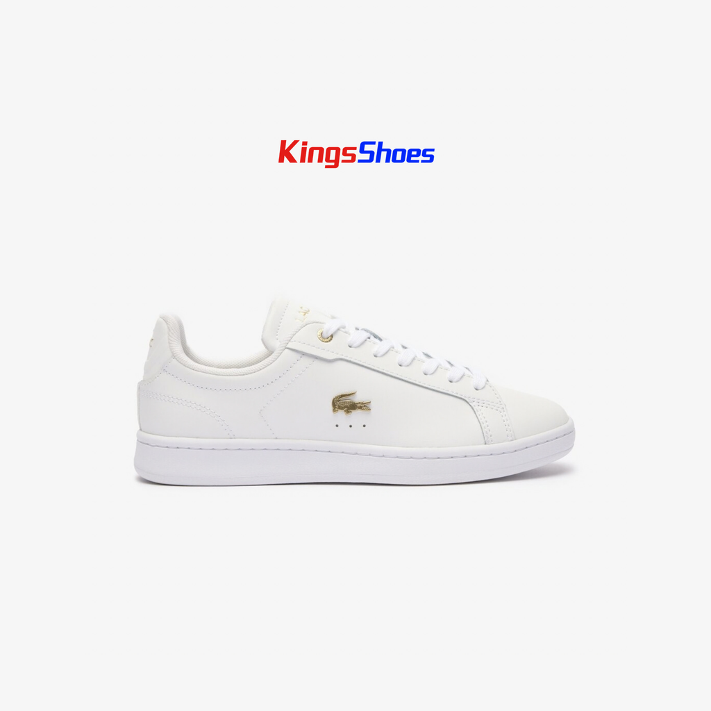 Tenis Lacoste Carnaby Set Blanco / Dorado Mujer