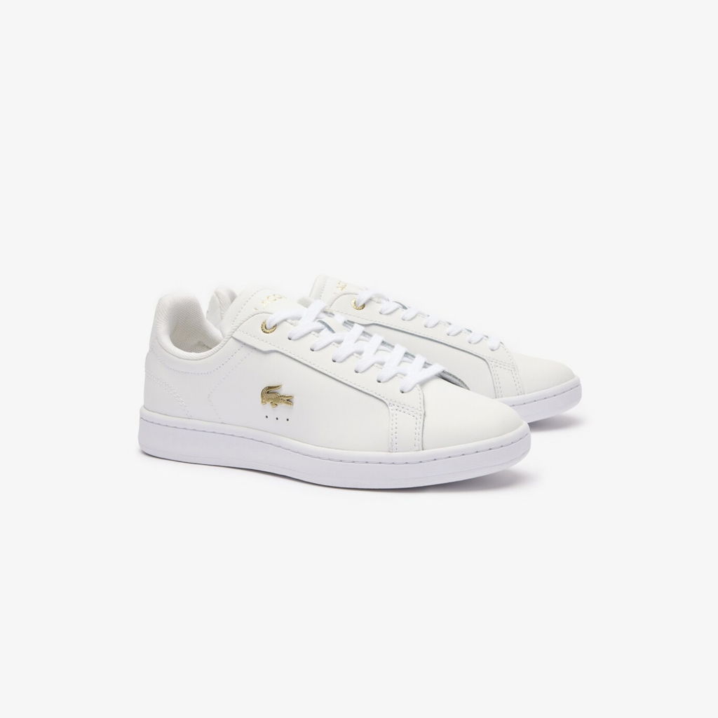 Tenis Lacoste Carnaby Set Blanco / Dorado Mujer