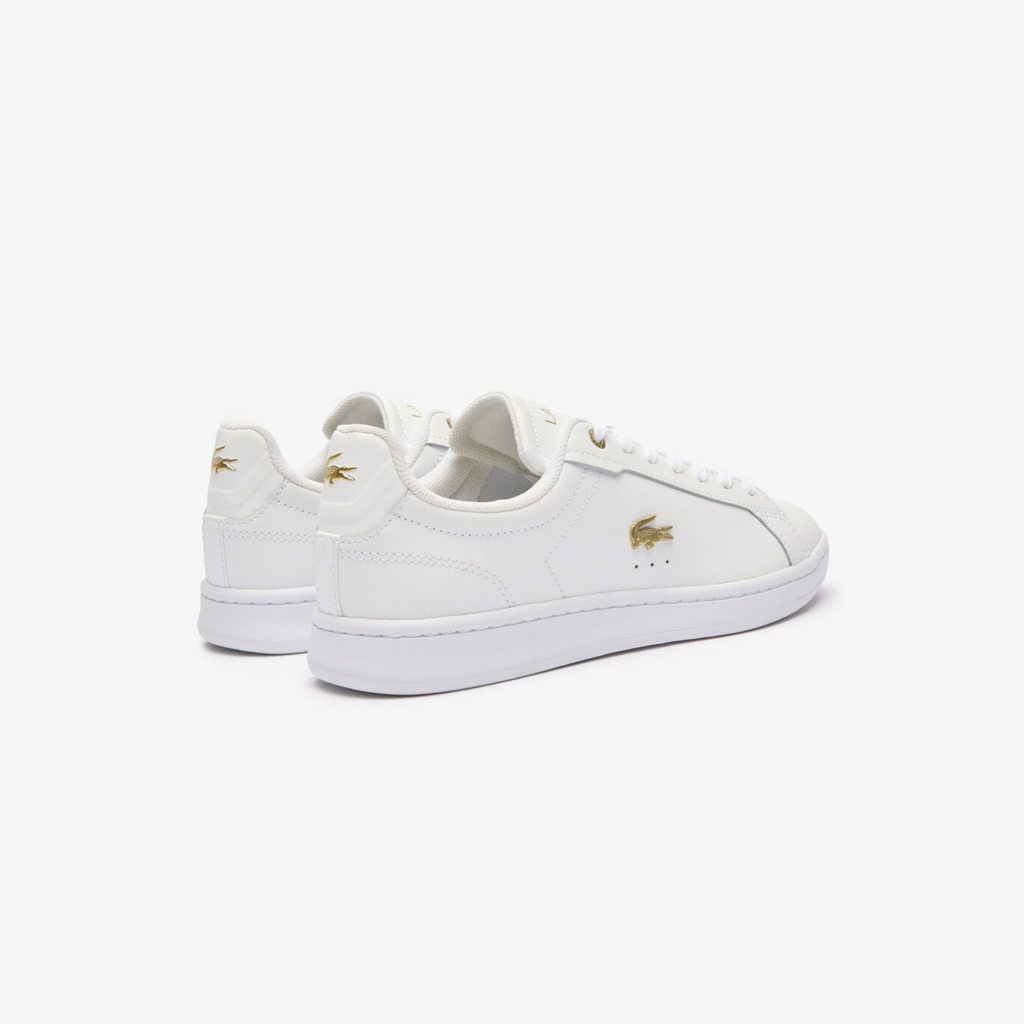 Tenis Lacoste Carnaby Set Blanco / Dorado Mujer