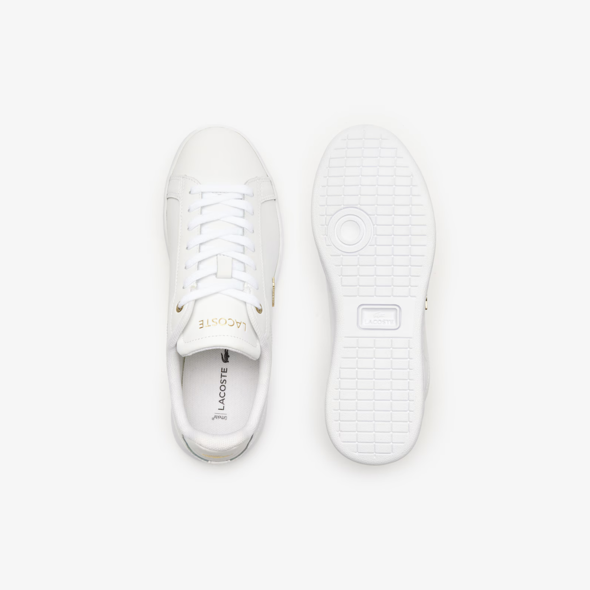 Tenis Lacoste Carnaby Set Blanco / Dorado Mujer